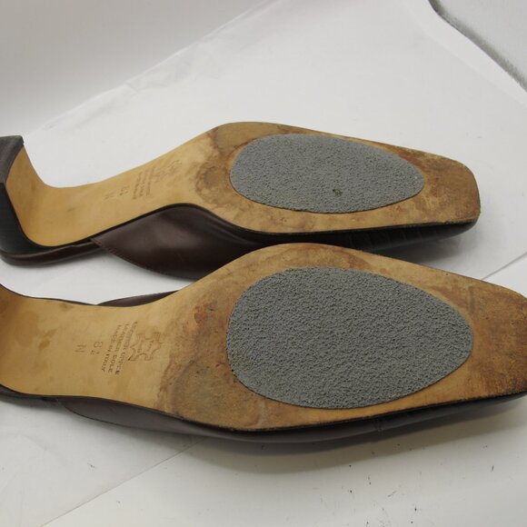 Talbot’s brown leather slide with crocodile-embossed toe 8.5N - Picture 6 of 6